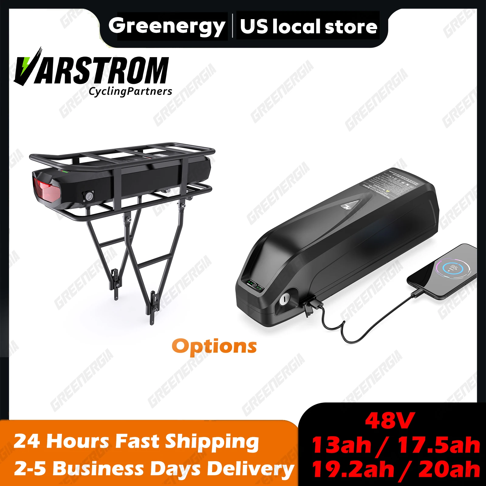 

Литиевый аккумулятор Hailong для электровелосипеда, 48 В, 52 в, 36 В, 30 А, BMS, 1500 Вт, 1000 Вт, 750 Вт, 500 Вт