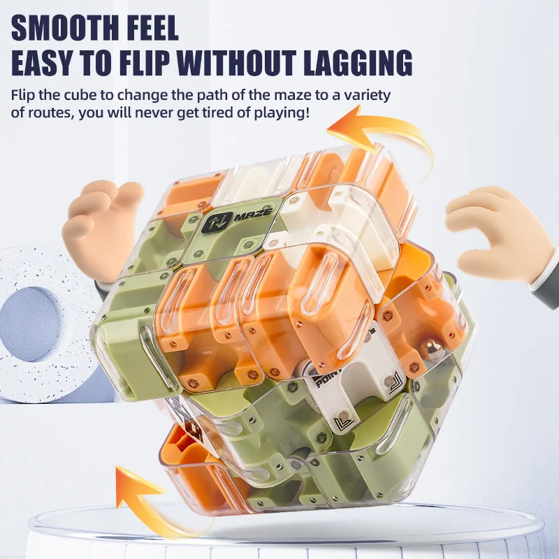 

3D Maze Magic Cube Fidgeting Toys Kids Labyrinth Creative Puzzle Intelligence Cube Logical Thinking Anti Stress Educational Toys