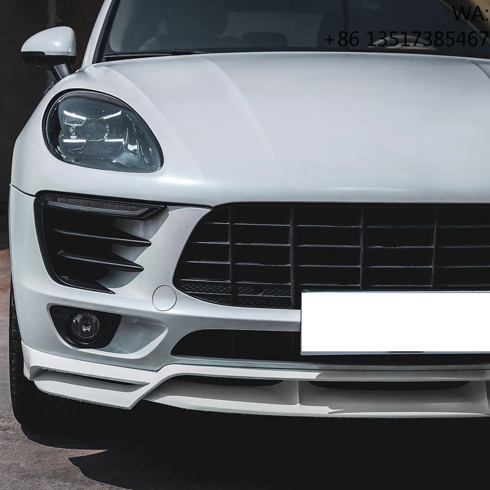 High End Decoration Accessories Part Car Front Bumper Lip for porsche Macan KDA Front Lip 95B 2014-2018 view 4