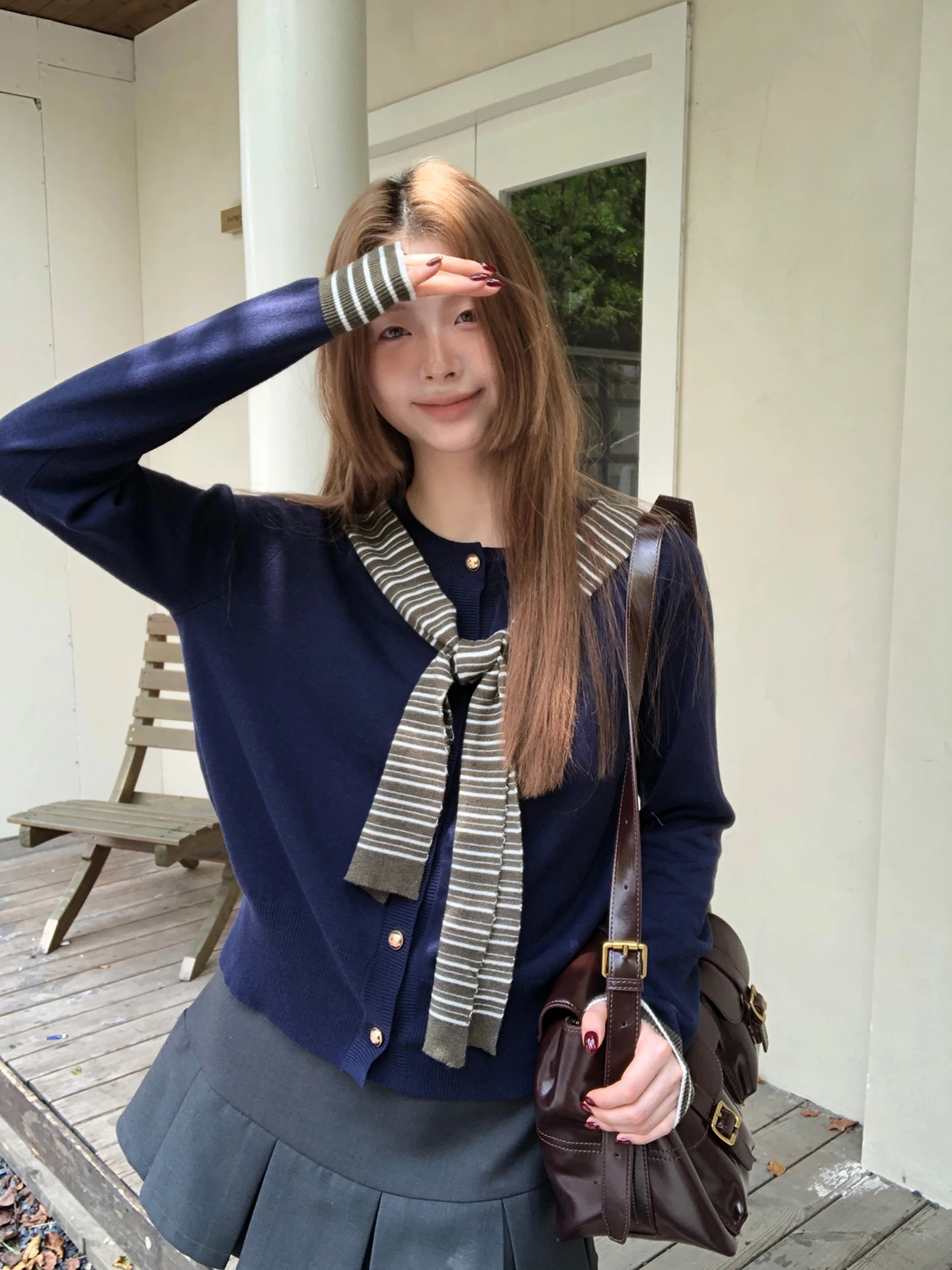 

Red Celebri Knitted Open Cardigan Women's Simple Korean Sle Early Autumn Top Ele Sweater Jaet Straight Tube pe