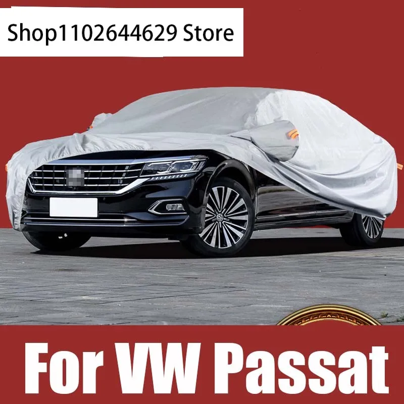 

Полные автомобильные чехлы для VW Volkswagen Passat B6 B7 B8, уличная защита от снега, Солнцезащитный Пылезащитный Водонепроницаемый чехол из ткани Оксфорд, аксессуары