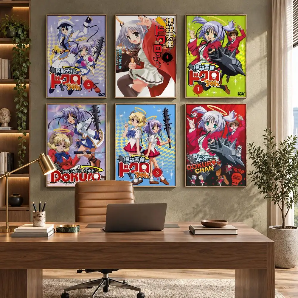 B-Bokusatsu T-Tenshi Dokuro-Chan Poster High-Quality Waterproof Wall Decal for Study, Living Room & Garage, Great Gift for Fans