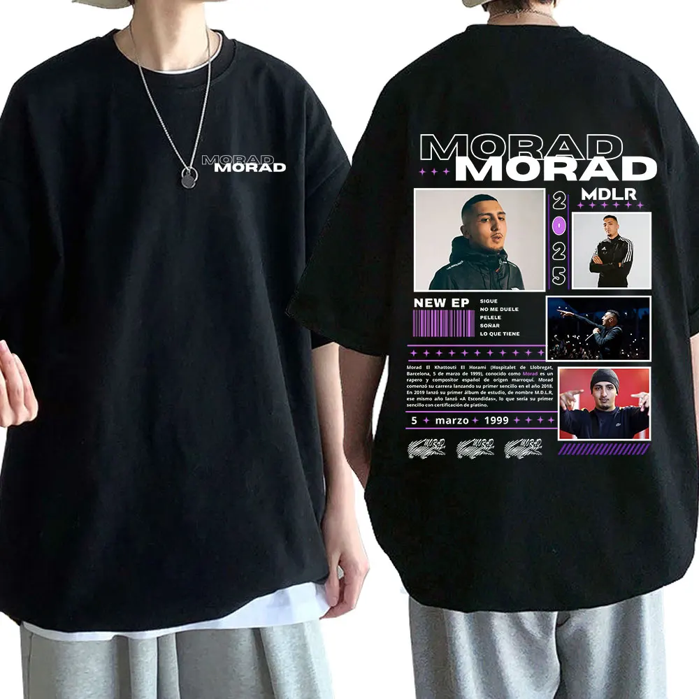 Rapper Morad M.D.L.R Graphic T Shirt Men's Women Fashion Hip Hop Vintage T-shirt Cotton Casual Oversized Short Sleeve T-shirts