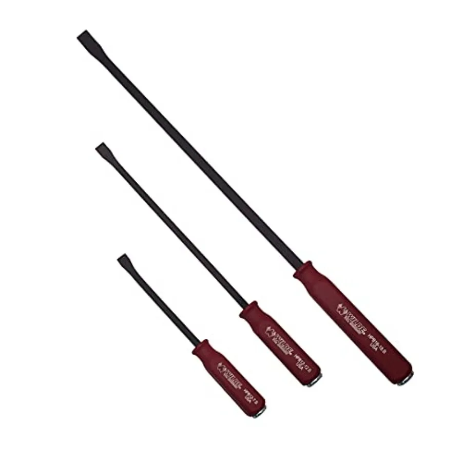 

Wilde Tool HPB3-SQ.B/HTHC 3-Piece Hard Cap Pry Bar Set - 12", 17" and 25" Bars