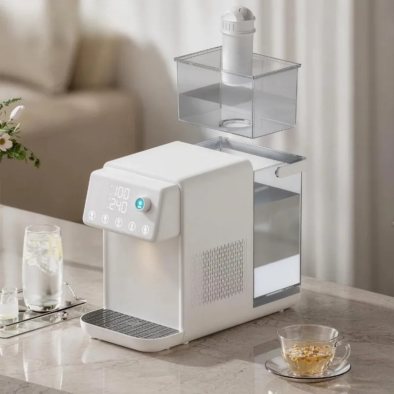 Mini Hot Cold Water Purifier Desktop Instant Heating Cooling Water Dispenser
