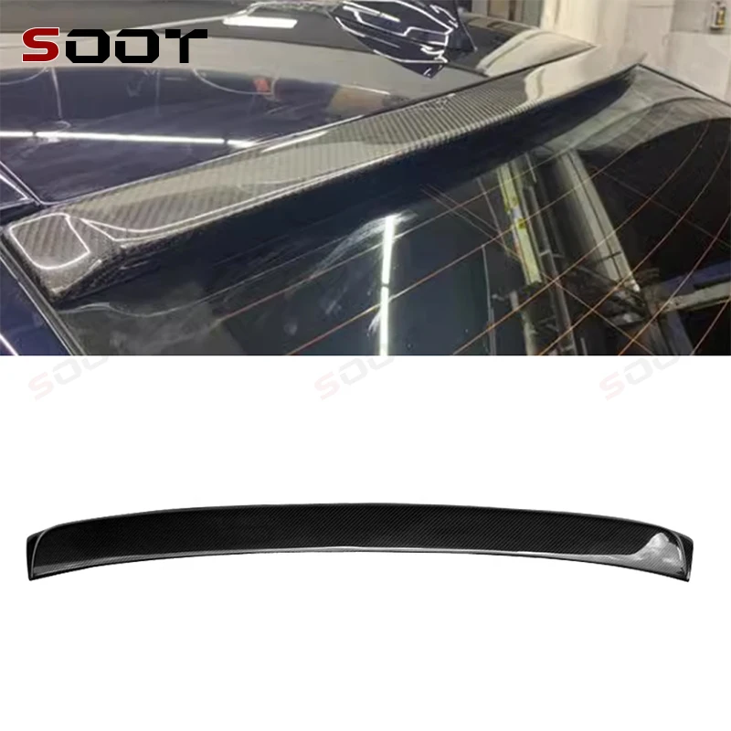 

For BMW 5 Series F10 F18 520 525 530i Real Carbon Fiber Roof Spoiler High Quality Rear Wing Trunk Top Spoiler Upgrade Auto Parts