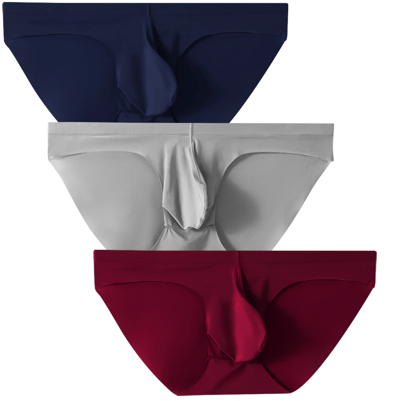 3 PCS Pouchsexy Underwear for men panties Thin Breathable U pouch  for mens trunks sexy for men pack elephant nose sexy