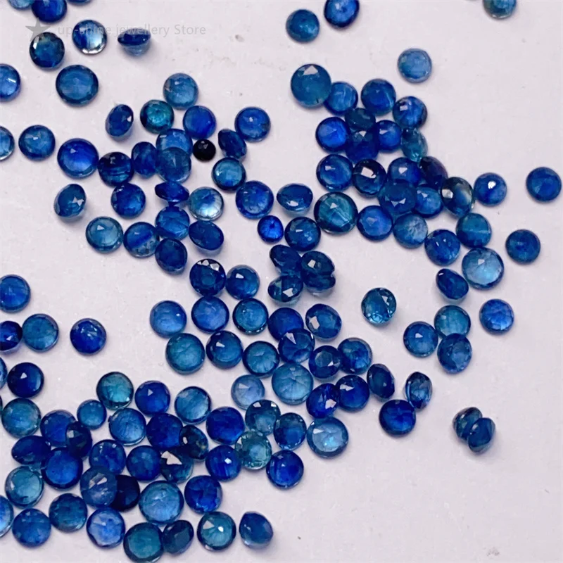 5 Natural Sapphire, Color is Pure, Royal Natural Sapphire, Size 3*3mm, Delivery With Certificate.