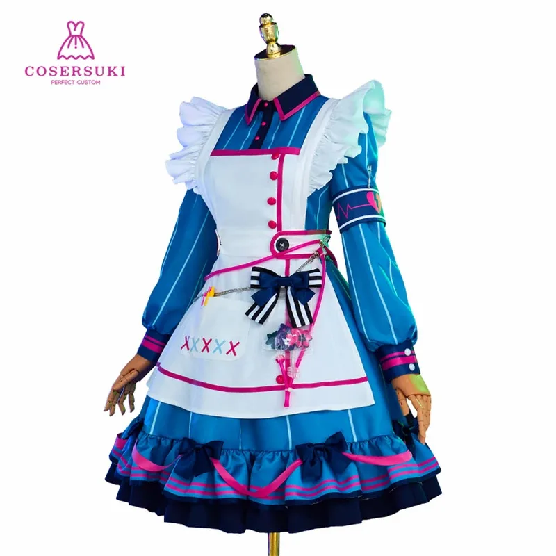 CyProject Sekai Asahina Mafuyu A Very Ghostly Vacation Terrible Miss Nurse Cosplay Costume Halloween Carnival Outfit view 2
