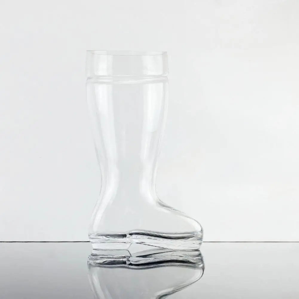 Funny Boot Shape Beer Mug Capacity Beer Mug Transparent Boot-shaped Cup Easy-to-clean Dishwasher Safe Party Decoration Glassware