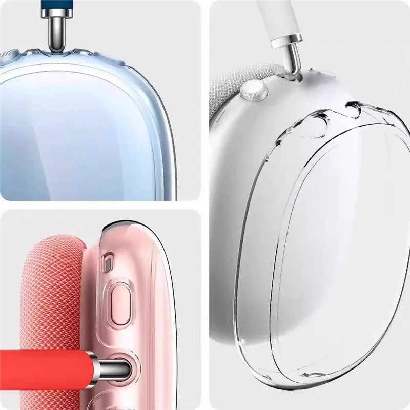 Super Protective Case For Apple Airpods Max Earphone Case Transparent Silicon Headphone Cover Shell For Airpods Max Accessories