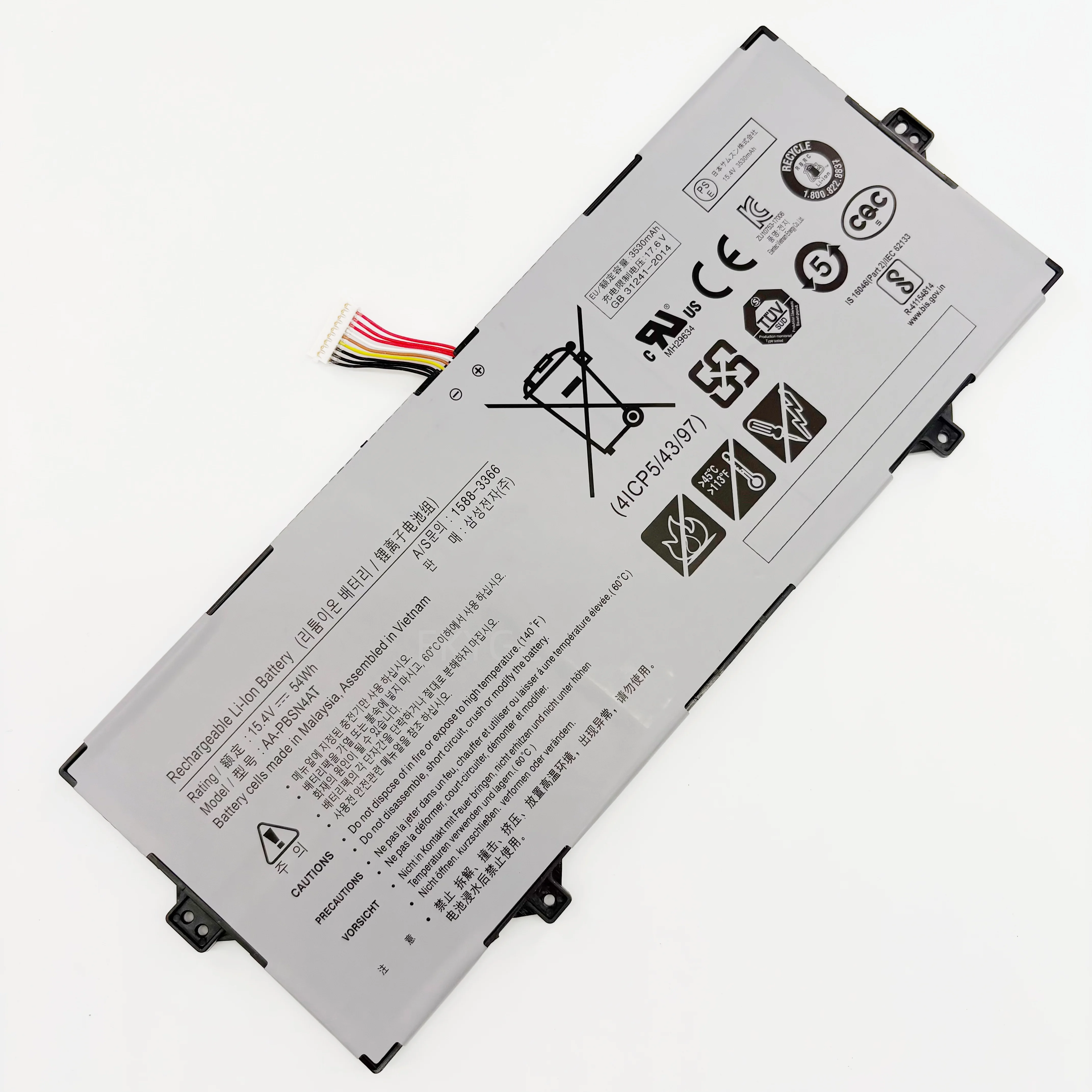 New Laptop Battery AA-PBSN4AT 15.4V 54Wh 3530mAh High Quality For Samsung Galaxy Book NP750TDA XD1US XD2US NP755XDA NT750XDA