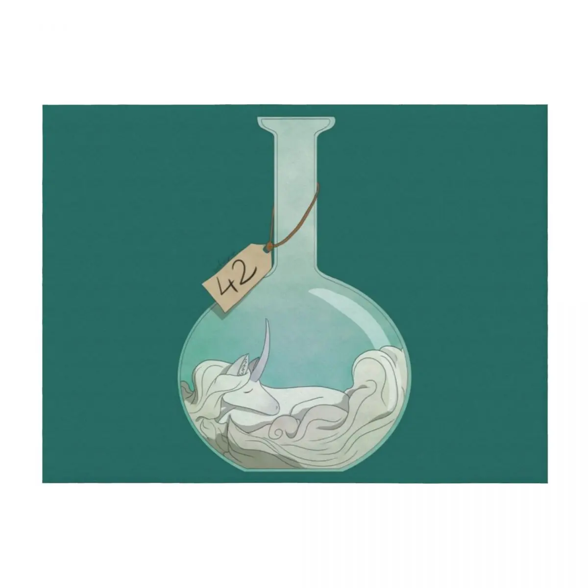 

Bottle Unicorn Throw Blanket manga Thin for babies Blankets