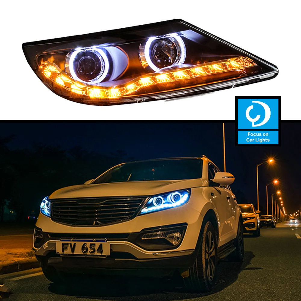 Faro anteriore per auto per fari Kia 2011-2014 Sportage R LED faro Styling indicatore di direzione dinamico accessori automobilistici