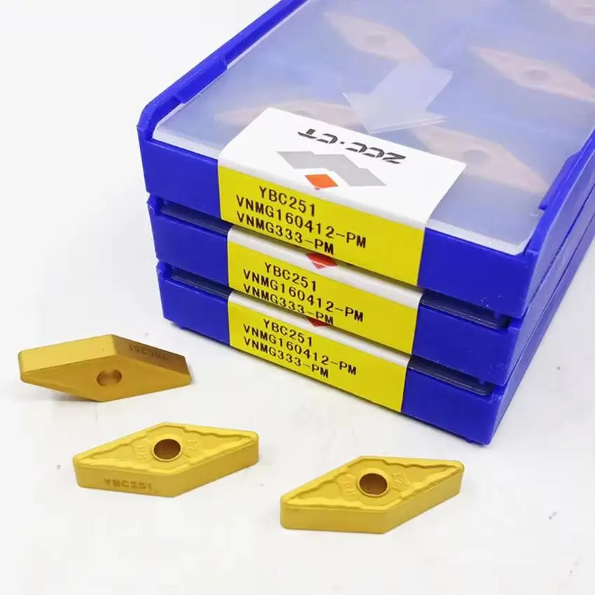 

VNMG160404-PM YBC251/VNMG160408-PM YBC251/VNMG160412-PM YBC251 VNMG331 VNMG332 VNMG333 ZCC.CT CNC carbide inserts turning tools