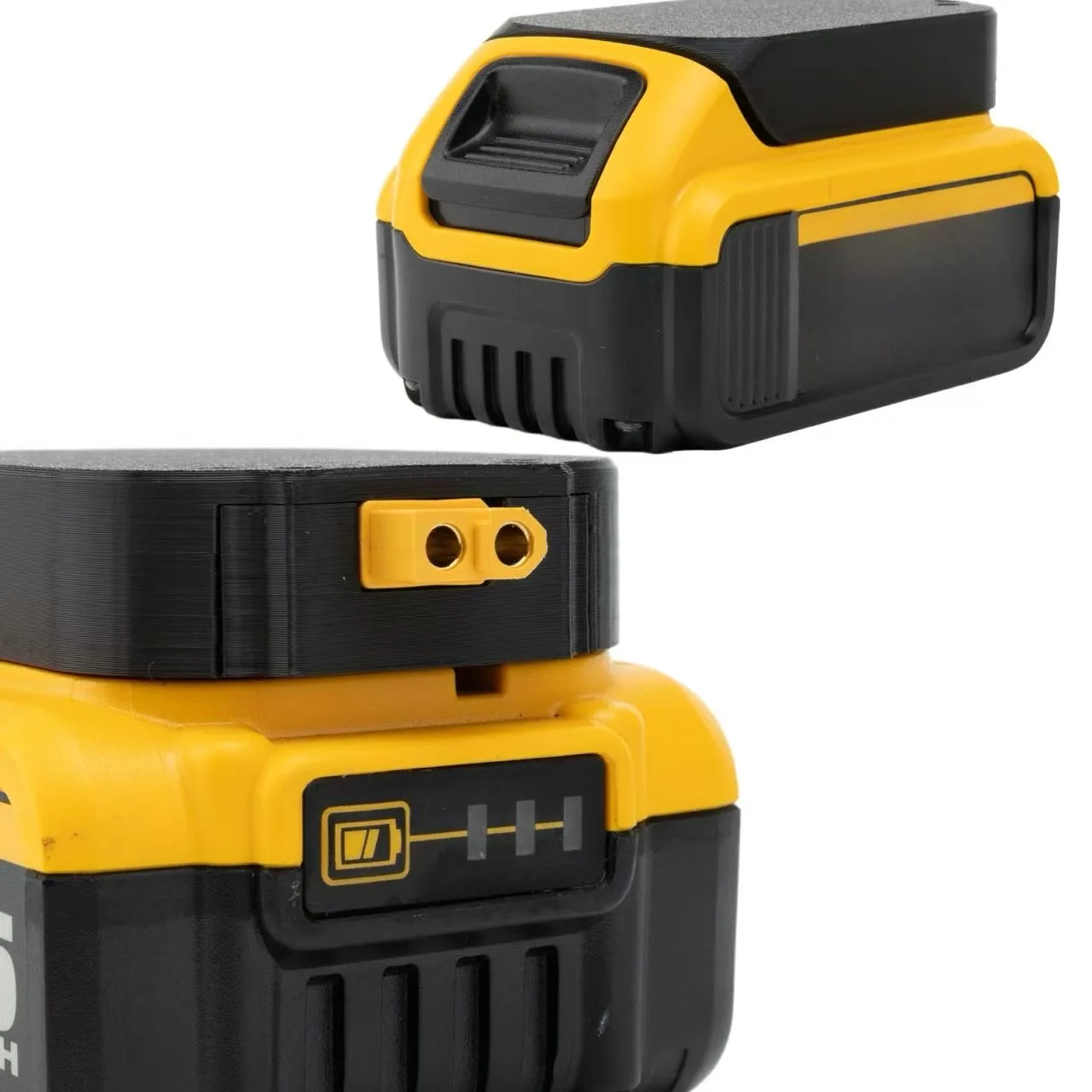 

Адаптер DIY - 3D-печать - Разъем XT60 (женский) для литиевых аккумуляторов Dewalt/Makita/Parkside/Bosch/Milwaukee/Ozito