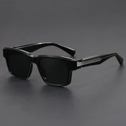 Fashion Square Frame Sunglasses Original Quality Brand Acetate Sunglasses Men polarized men Glasses Women Outdoor Driving Eyewea