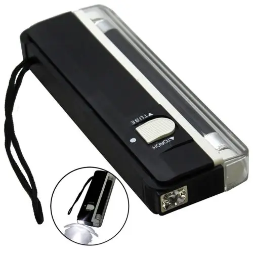 1 Bộ 4W Mini Di Động Tím Đen Ánh Sáng Đèn Đèn Pin Kiểm Tra