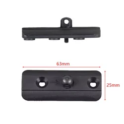 Adaptador bípode KeyMod M-LOK Picatinny con perno giratorio