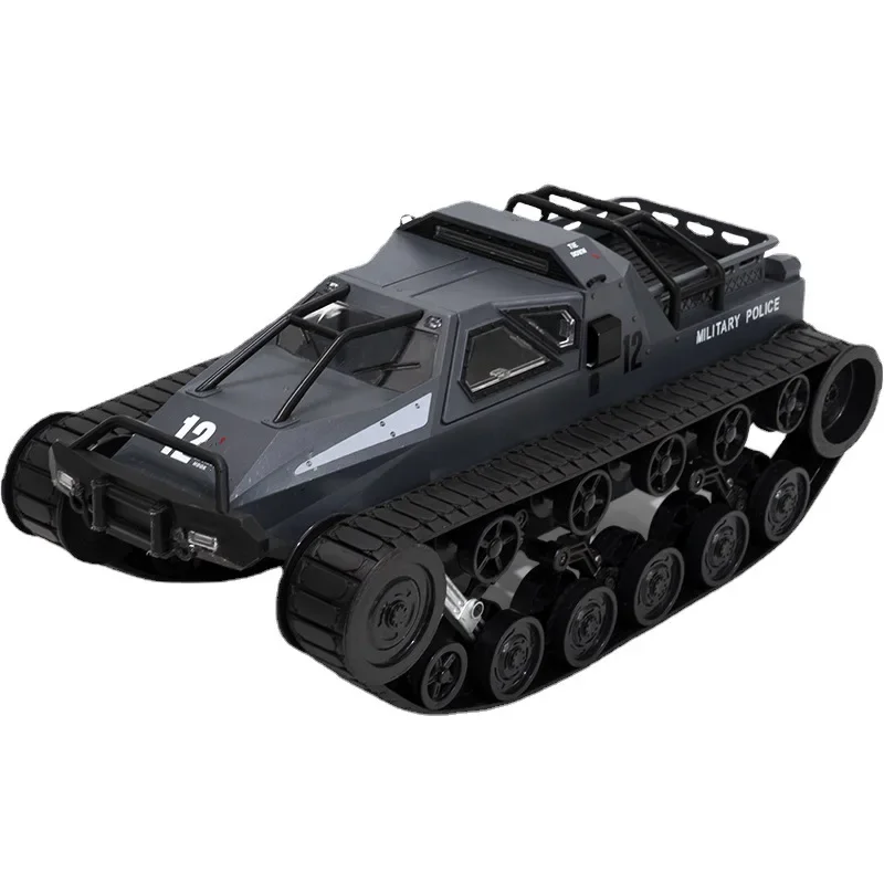 Large children's high-speed electric off-road tank stunt car toy crawler snow climbing spray remote control car