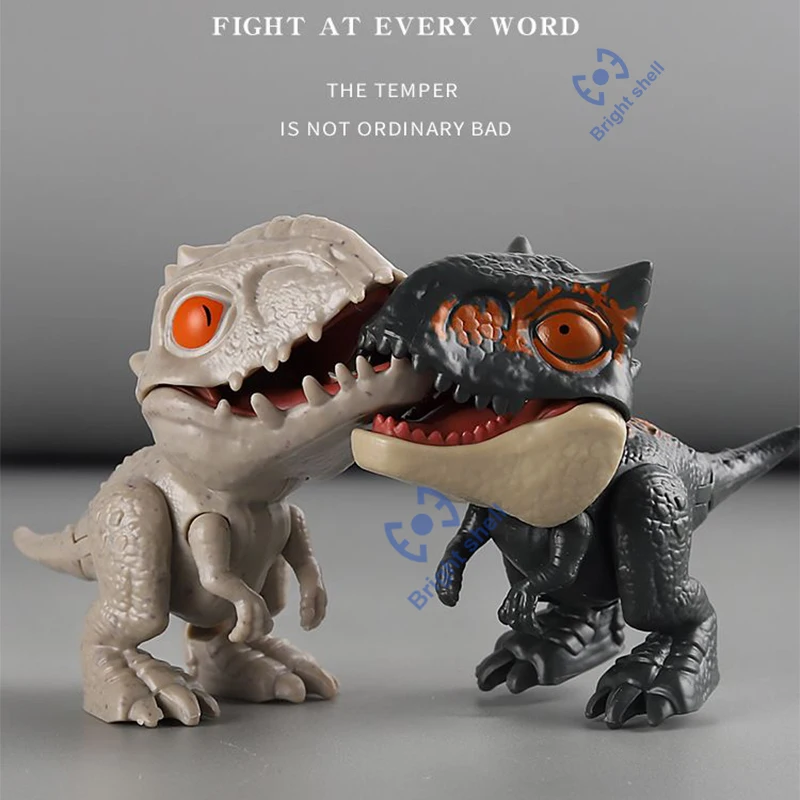 쥬라기 손가락 공룡 티라노사우루스 모델 장난감 어린이용 손가락 물기 공룡 가동 관절 공룡 장난감 소년 선물