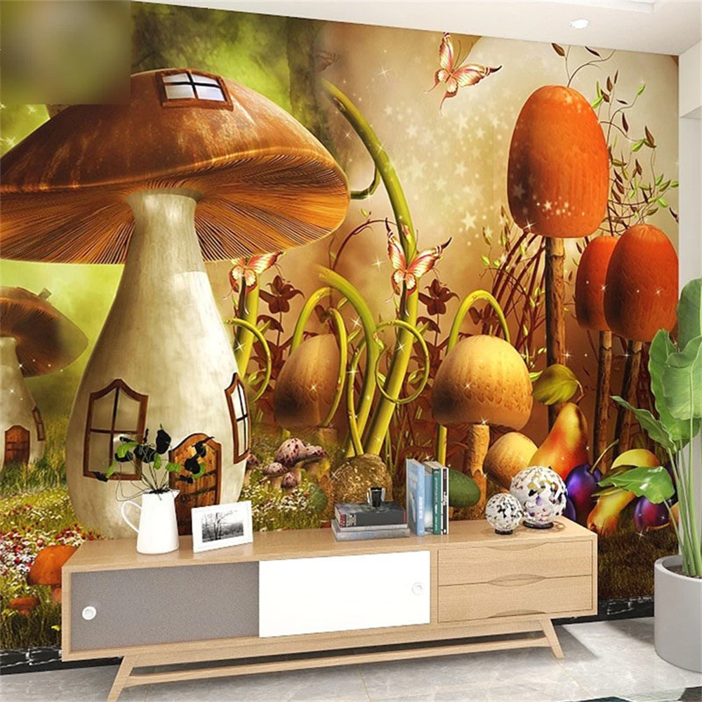 Custom Dream forest beautiful photo mural wallpaper for children's room kids room background wall paper wall stickers