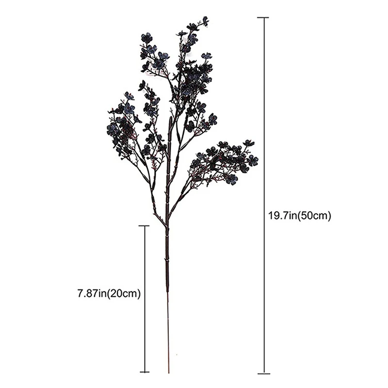 50 ซม.ประดิษฐ์ดอกไม้ Cherry Blossoms Baby's Breath Gypsophila ดอกไม้ปลอม DIY งานแต่งงานแจกันตกแต่งดอกไม้ Faux