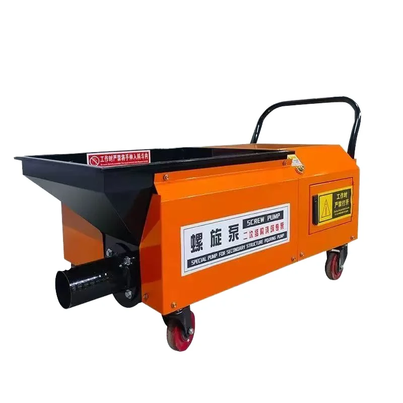 Small Secondary Structure Screw Pouring Pump Concrete Delivery Pump, Secondary Structure Feeder, Cement Mortar Pump
