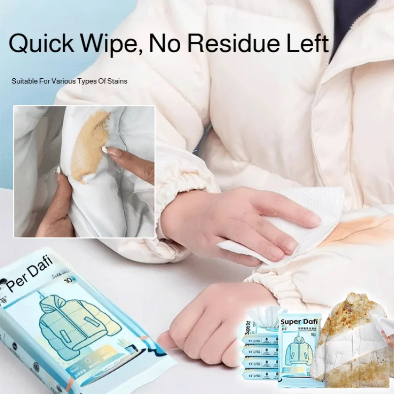 Lingettes nettoyantes puissantes pour doudoune, lingettes de décontamination nowash, lingettes nettoyantes à sec