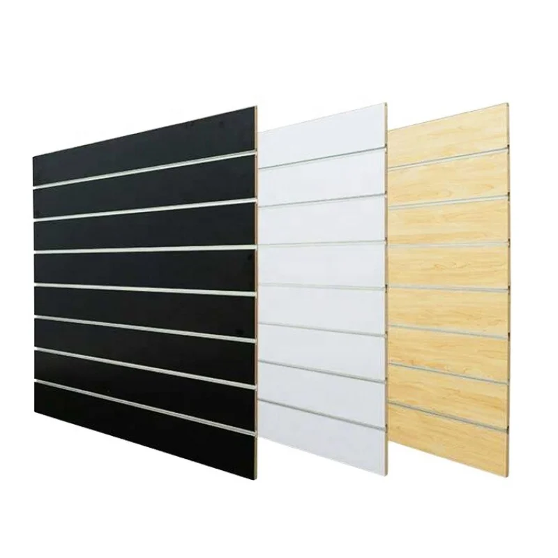 

Custom. grooved Slotted MDF Aluminum panels Slat Wall Decorative Slatwall for Store Display