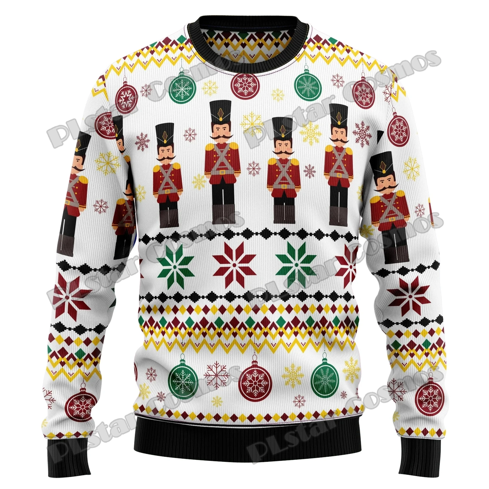 PLstar Cosmos Ninja Samurai Cat 3D Printed Fashion Men\'s Ugly Christmas Sweater Winter Unisex Casual Knitwear Pullover MYY17