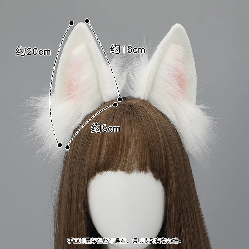 人工動物の耳,キツネ,ヘアアクセサリー,キツネ