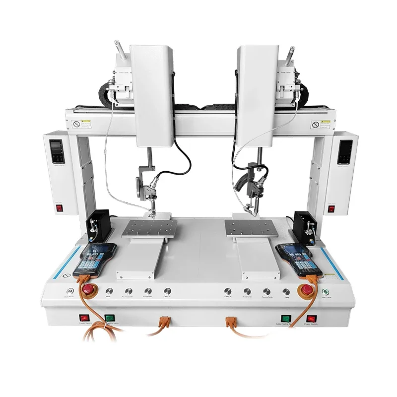 Platform High Frequency Customizable Usb Circuit Board Station Four Axis Automatic Soldering Machine