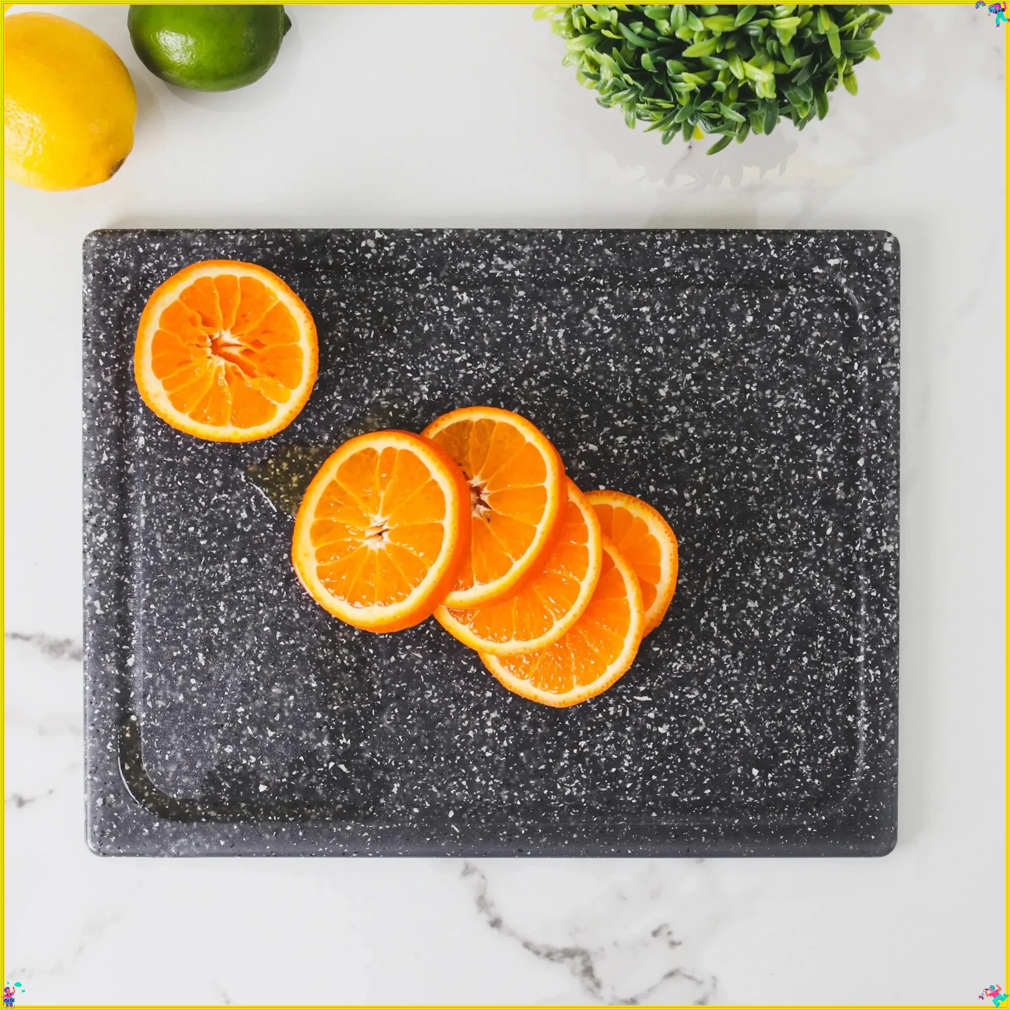 

10x13 Inch Poly Granite Cutting Board, Heavy Granite Finish Non-Slip & Easy Clean, Dishwasher Safe