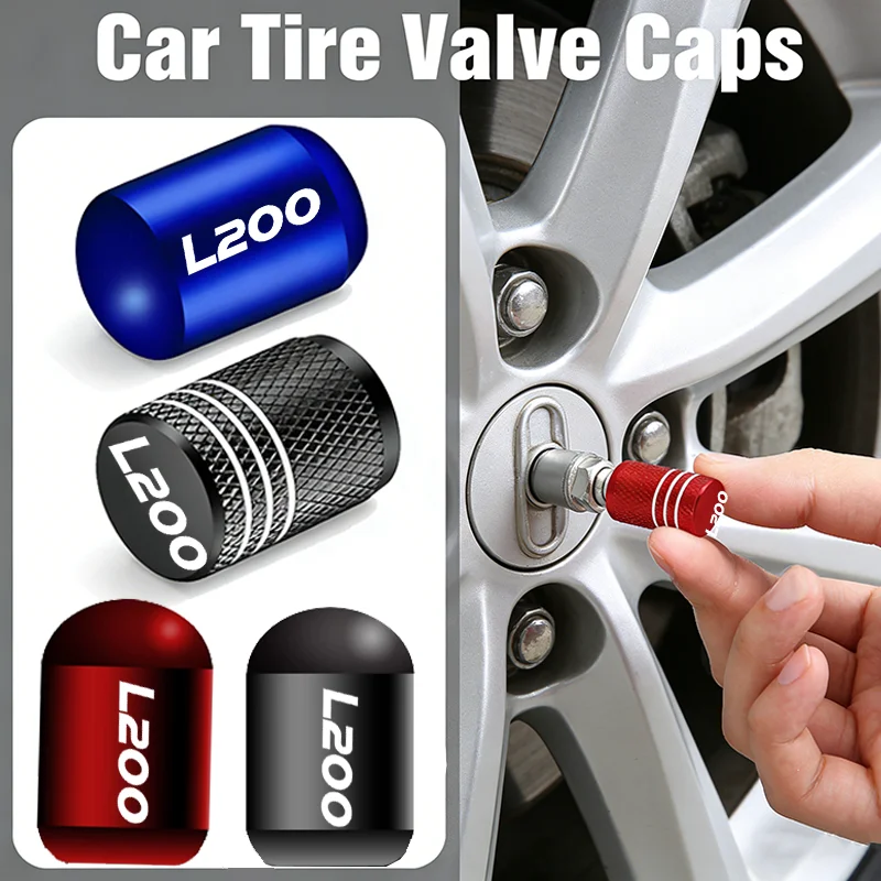 4PCS Metal Car Wheel Rim Anti-dust Air Valve Caps for Mitsubishi L200 ASX Colt Competition Eclipse Cross Galant LANCER Outlander