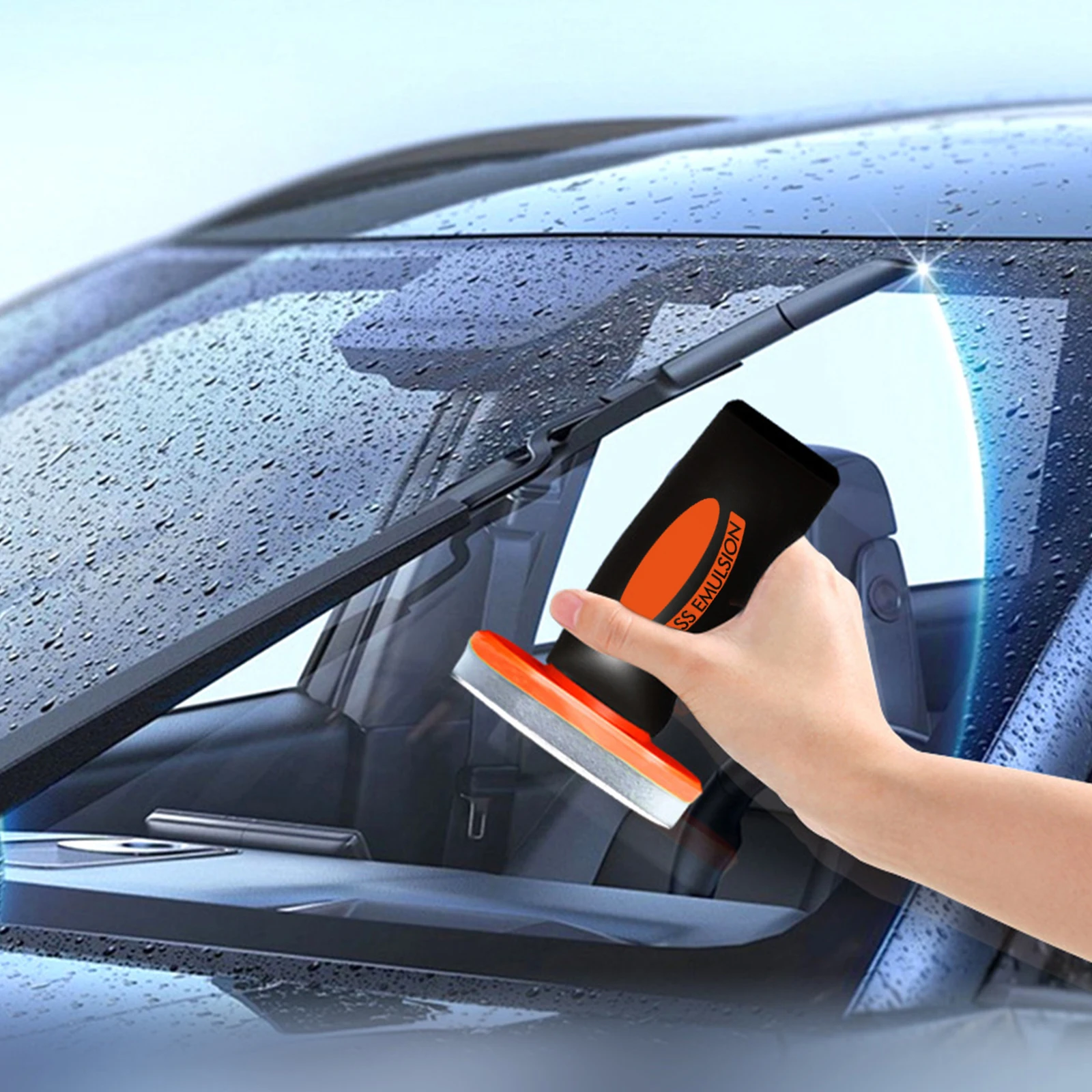 Auto Windshield Oil Film Remover Wipe Cleaner Removes Dirt Brush Degreaser Wipes Handheld Glass Emulsion Oil Film Remover