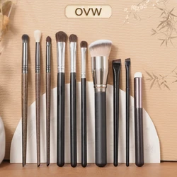 OVW 10pcs Makeup Brushes Set Premium Synthetic Brushes Set Foundation Eyeshadow Concealer Eyeliner Brush Suitable For Beginners