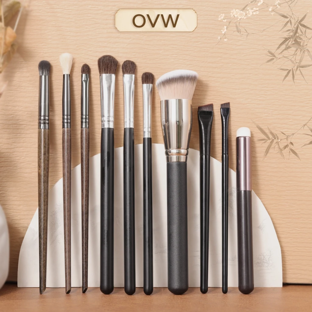 OVW 10pcs Full Set Makeup Brush Suitable For Beginners