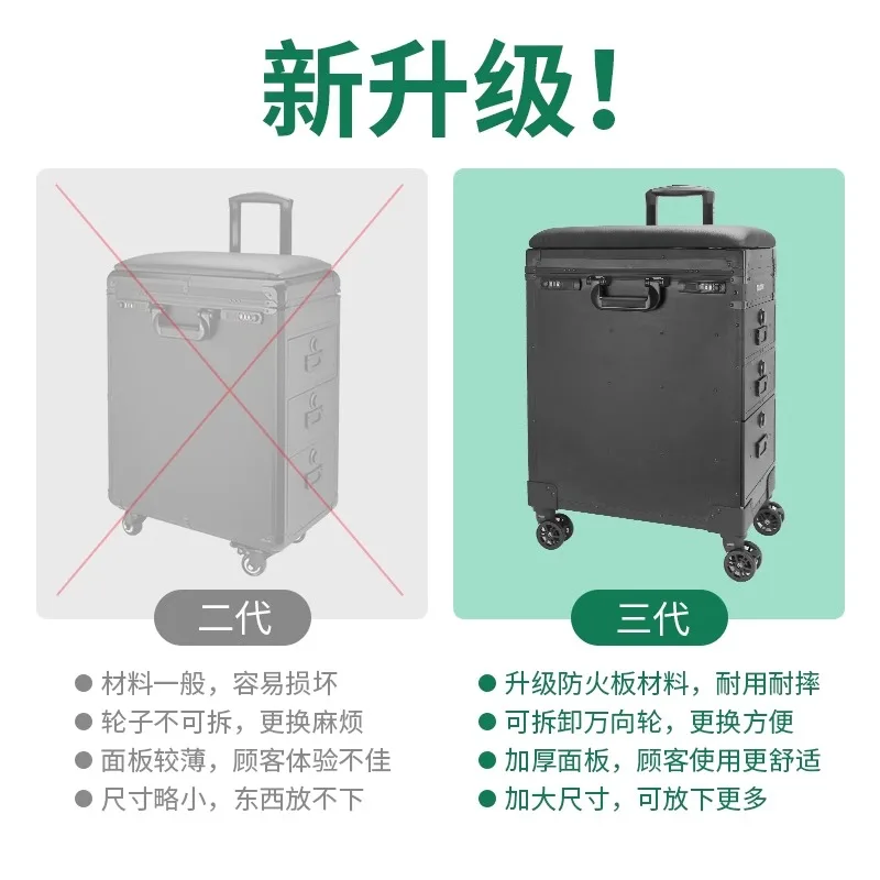 upgrades the third generation tattoo travel Baibao trolley case hand bracket multi-functional suitcase portable workbench