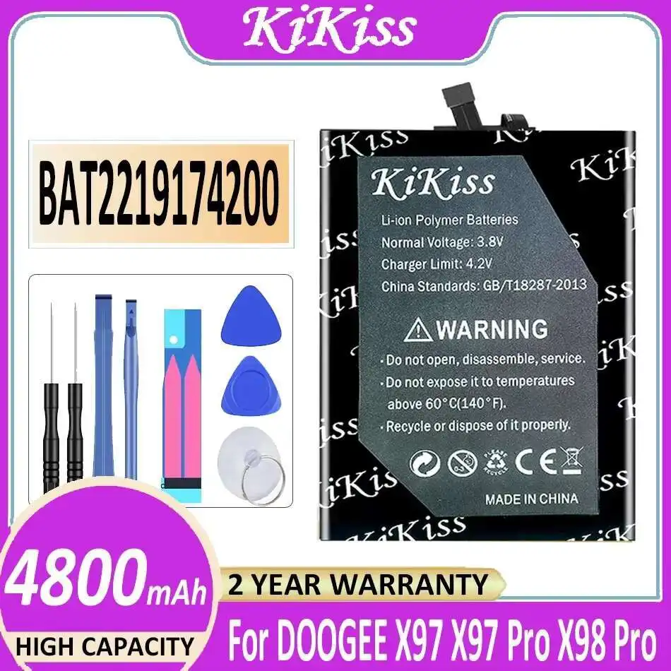 

Mobile Phone Battery BAT2219174200 4800mAh For Doogee X97 X98 Pro X98Pro X97Pro