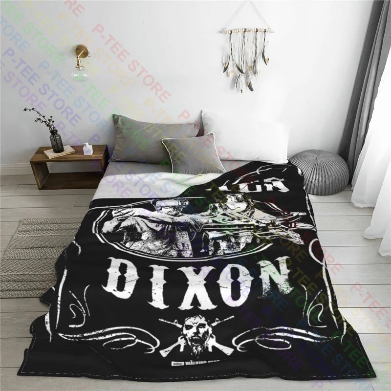 The Walking Dead Protected By Grimes And Dixon Group Blanket Sheet Breathable Camping Blanket