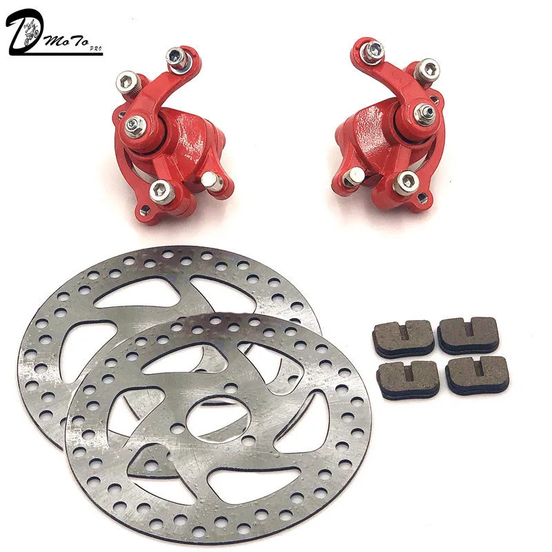 Front Rear Disc Brake Caliper Pads Brake disc 140mm For 47cc 49cc Chinese Mini Moto Kids ATV Quad Dirt Pocket Bike