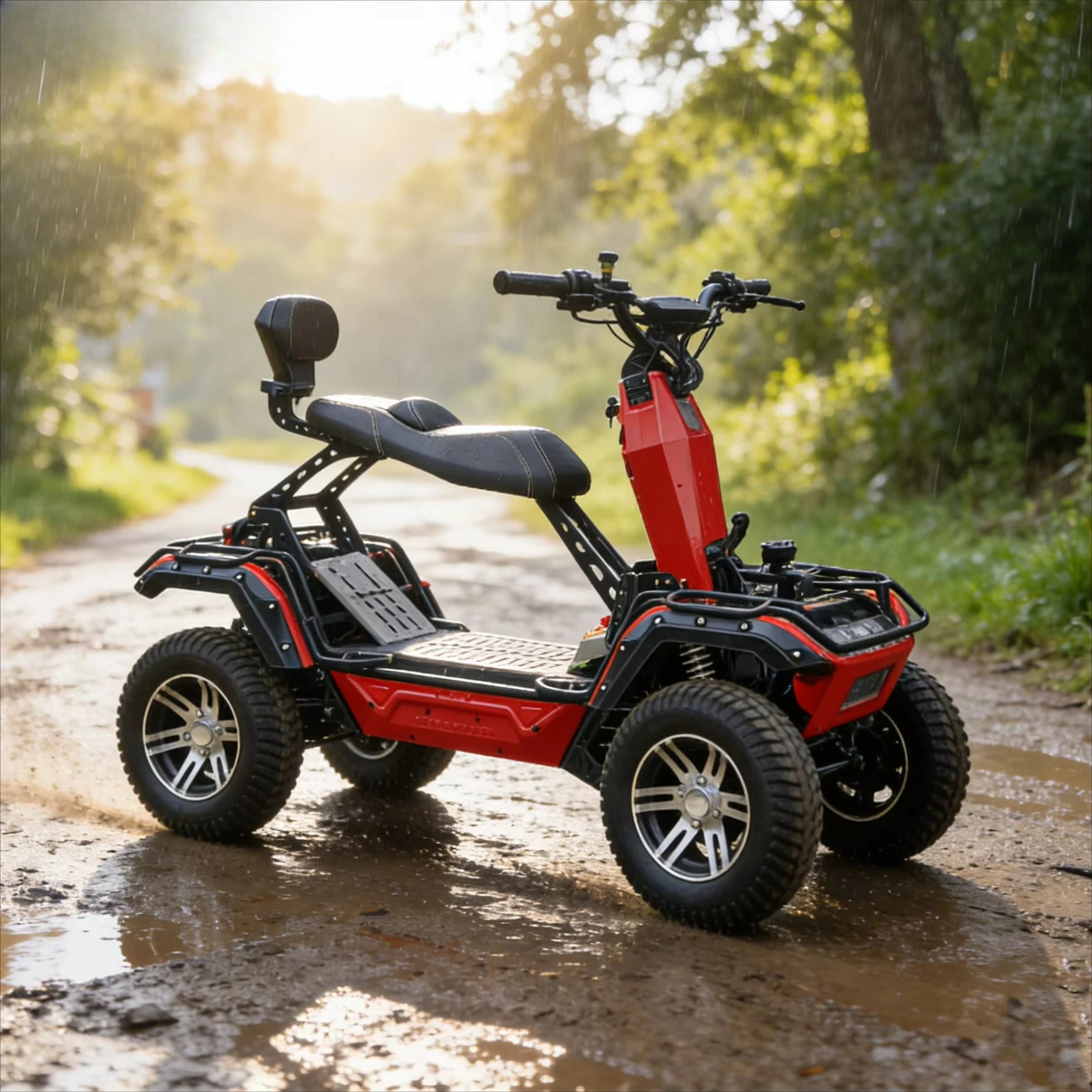 Electric 4*3000W Scooter Off Road Single Seat 2WD 4WD Land Surfing Vehicle Off Road Kart for Farm Work Patrol Travel