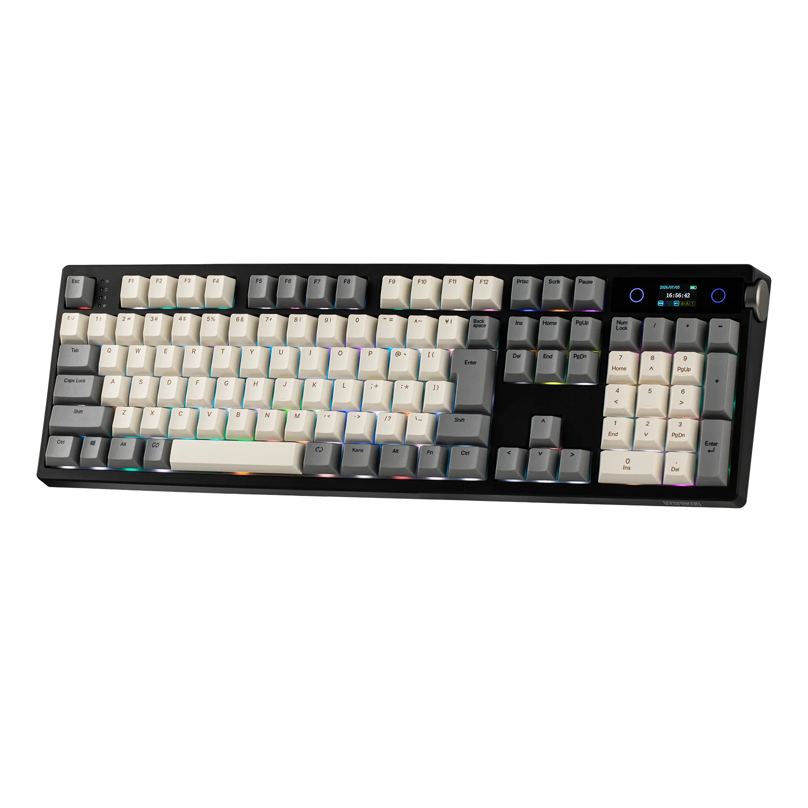 Japanese Version EPOMAKER TH108 PRO 100% JIS Layout Gasket Wired/Bluetooth/2.4Ghz Mechanical Keyboard RGB Backlight