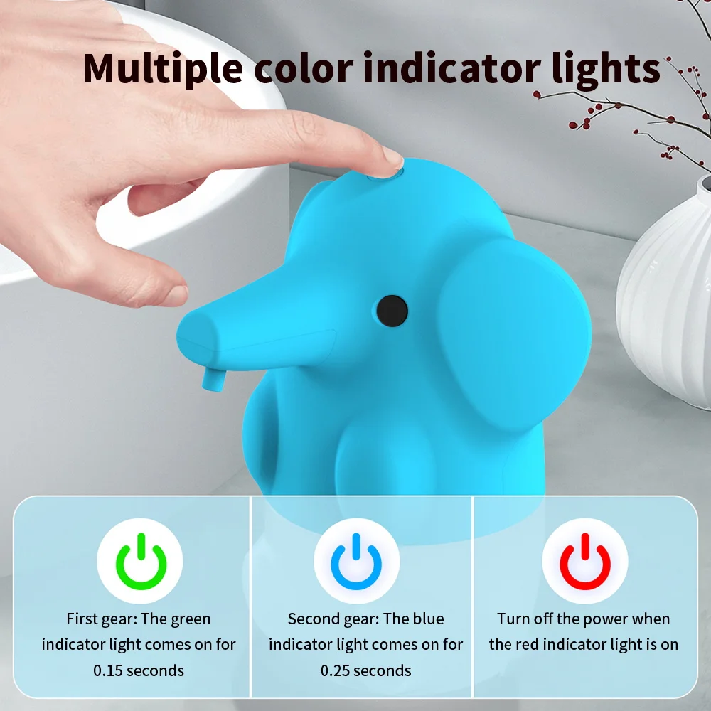 Soap Dispenser Automatic Smart Touchless Infrared Soap Dispenser Wash Elephant Cartoon Home Bathroom Dispenser Quick Foaming