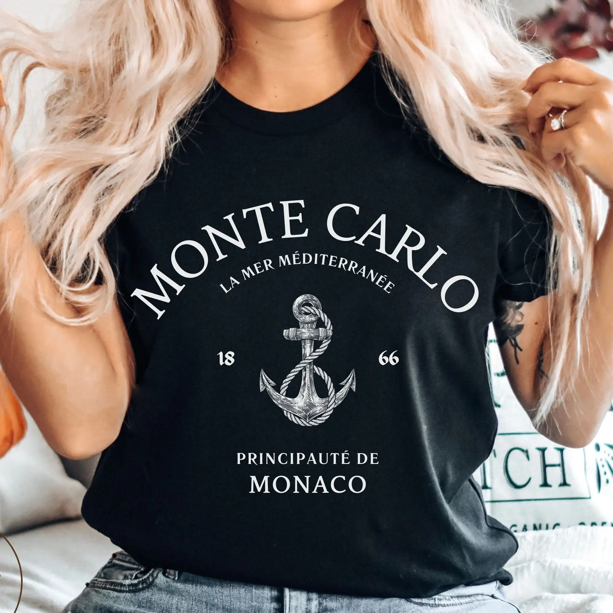 Monte Carlo Shirt, Monaco Sailing Tee, French Riviera Tee, Soft and Comfortable T-shirt, Unisex