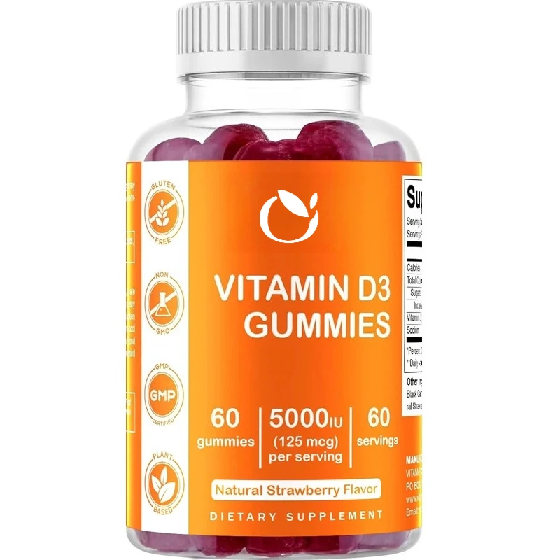 

Vitamin D3 Gummies -5000 IU Per Gummies -60 Gummies