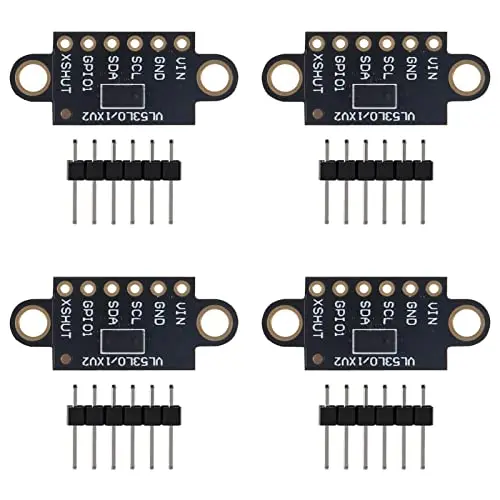 VL53L0X Time-of-Flight Flight Distance Measurement Sensor Breakout VL53L0X ToF Laser Range Finder Pack of 4