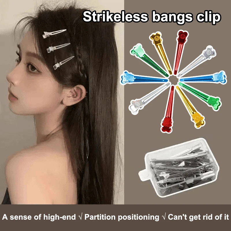 

45/65Pcs Colorful/Silver Mini Barber Hairdressing Clips Heat Resistant Metal Fixed Hairpins Pro Salon Haircut Household Styling