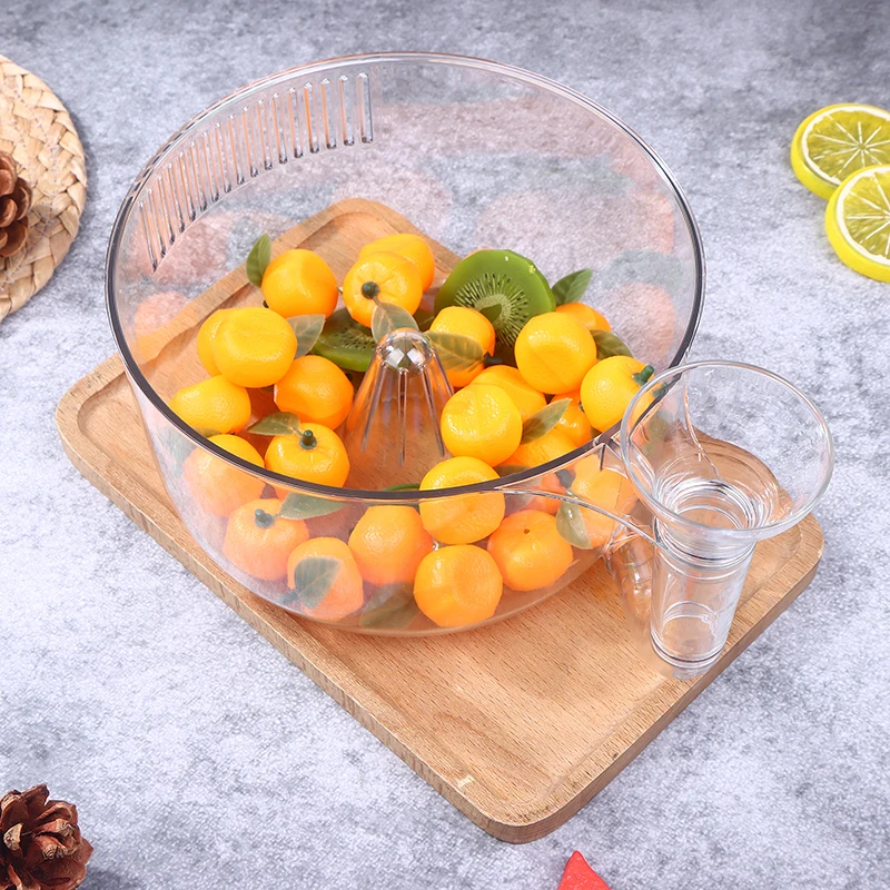 NIEUWE Automatische Fruitwasmachine Automatische Waskom Met Zeef Groente Rinser Container Bessen Wasmachine Voor Thuis Barbecue Tool